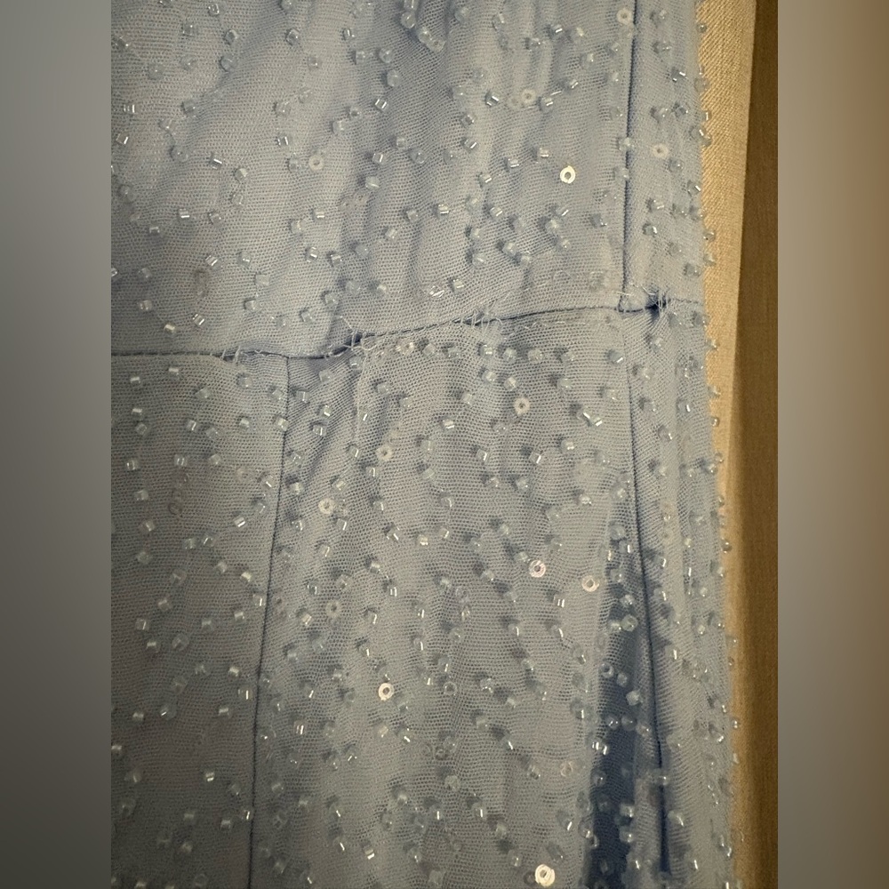 Windsor Light Blue Beaded Gown - Picture 2 of 7